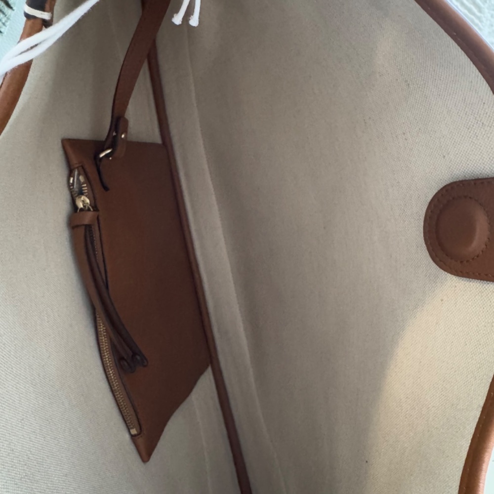 NWT Gucci B Shoulder Bag Natural Canvas - Picture 8 of 11